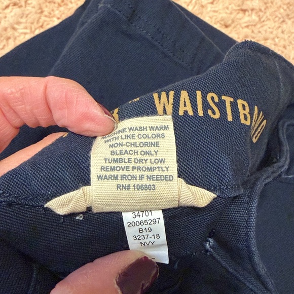 Duluth Trading Navy Women’s Utility Work Pants Curvesetter Waistband Size 18x33 - Picture 7 of 14